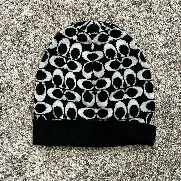 Coach | Accessories | Coach Black And White Stocking Hat  display picture 3